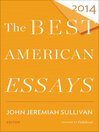 Cover image for The Best American Essays 2014